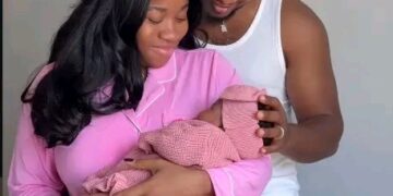 “Celebrity Fashion Designer Veekee James, Husband Femi Atere Welcome First Child, Daughter Eliana”