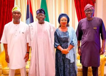 Lagos 2027: Sanwo Olu Presents Hamzat, Sonayon James as APC Governorship Standard Bearers.