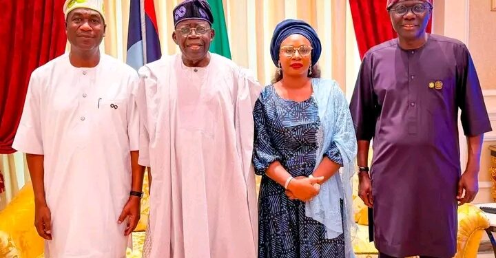 Lagos 2027: Sanwo Olu Presents Hamzat, Sonayon James as APC Governorship Standard Bearers.