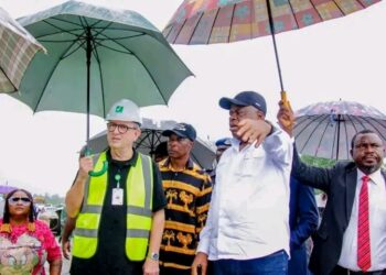 “Bayelsa Governor Diri Commends Progress on Nembe Brass Road, Says Historic Project Nears Major Milestone”