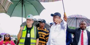 “Bayelsa Governor Diri Commends Progress on Nembe Brass Road, Says Historic Project Nears Major Milestone”