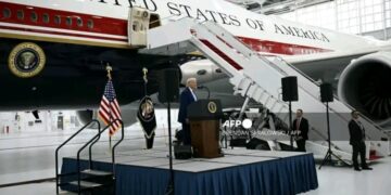 Trump Unveils Qatar-Donated Presidential Jet, Hails It as a ‘Flying White House’