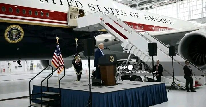 Trump Unveils Qatar-Donated Presidential Jet, Hails It as a ‘Flying White House’