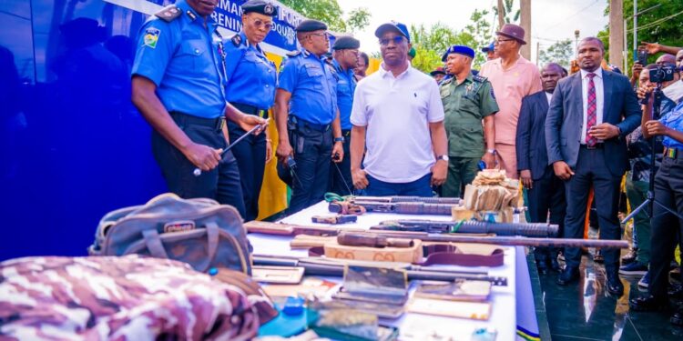 Gov. Okpebholo Vows Tough Action Against Criminals, Rewards Police for Kidnap Arrest