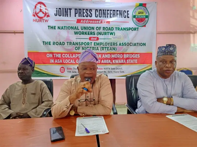 Kwara Transport Unions Threaten Mass Action Over Collapsed Oko-Olowo and Ohan Bridges