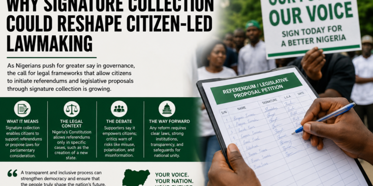 “Nigeria’s Referendum Debate: Why Signature Collection Could Reshape Citizen Led Lawmaking”
