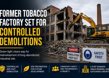 “Former Tobacco Factory Set for Controlled Demolitions as Redevelopment Plans Advance”