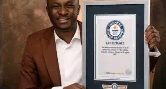“Guinness World Records: Nigerian Record Holder Peter Adeleke Urges More Citizens to Chase Global Recognition”