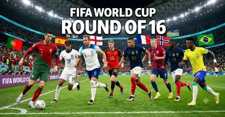 “FIFA World Cup 2026 Round of 16 Begins: Portugal Set for Iberian Showdown Against Spain as Knockout Fixtures Take Shape”