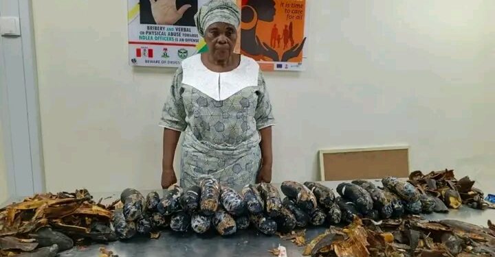 “NDLEA Intercepts 67 Year Old NigerianBritish Woman with 13kg Cocaine Concealed in Plantain Peels at Lagos Airport”