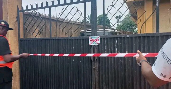 Anambra Government Cracks Down on Sanitation Violations, Seals Hostels, Churches and Market in Awka South.