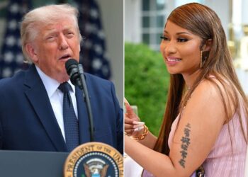 Trump Calls Nicki Minaj “So Hot” During White House Rose Garden Event* _Rapper joins president at luncheon, praises him as her “favorite President of all time