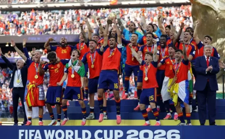 Trump Booed But Stays On Stage As Spain Lift 2026 World Cup Trophy