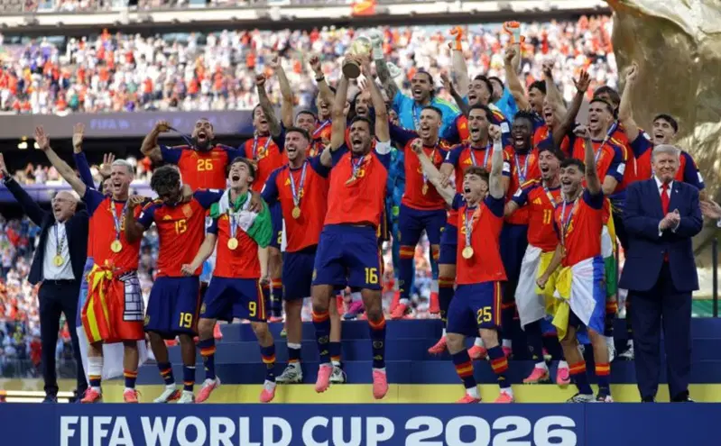 Trump Booed But Stays On Stage As Spain Lift 2026 World Cup Trophy