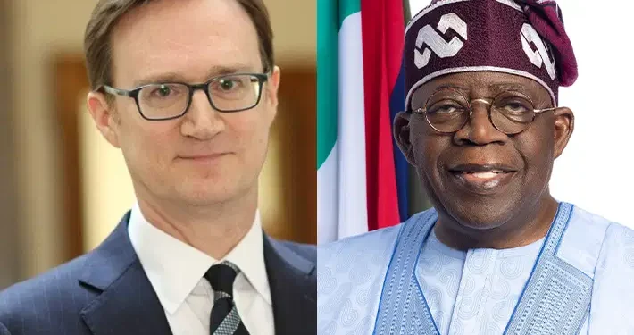Outgoing UK Envoy Praises Tinubu’s Economic Reforms, Says They Will Put Nigeria on Stronger Footing