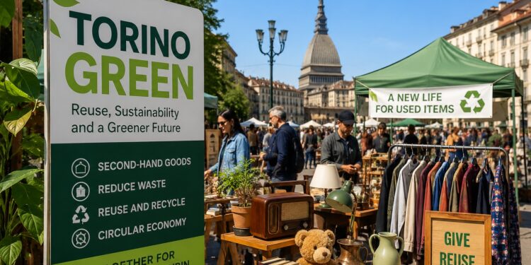 Turin Launches “Torino Green” Weekend Market to Promote Reuse, Second Hand Trade and Circular Economy.