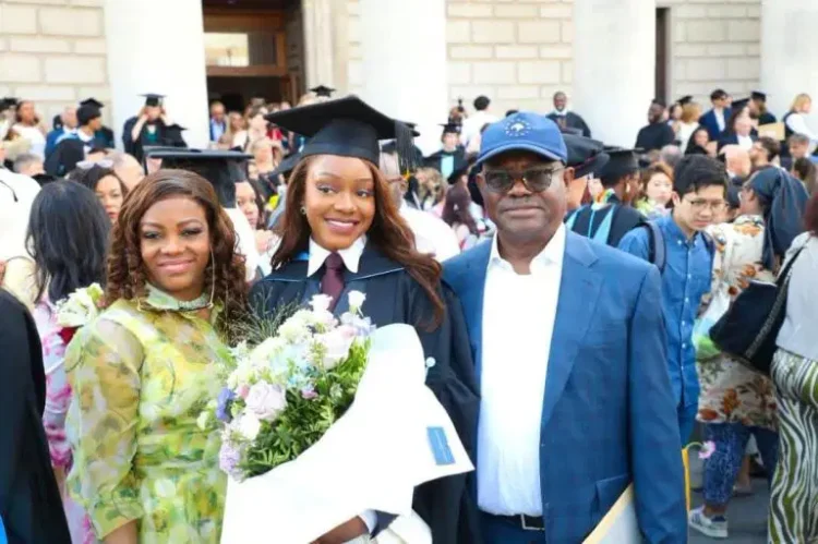 FCT Minister Wike’s Daughter Jazmyne Graduates with Law Degree from UK’s University of Southampton