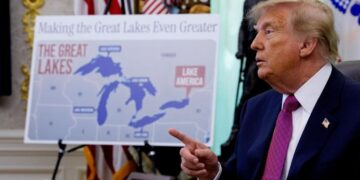 GOOGLE DON CHANGE LAKE ONTARIO NAME TO “LAKE AMERICA” FOR AMERICAN PEOPLE AFTER TRUMP ORDER.