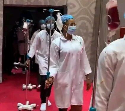 Prettymike’s ‘Medical Team’ Wedding Entrance at Peller and Jarvis’ Ceremony Sparks Massive Online Debate!