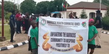 44 Army Reference Hospital Kaduna Urges Barracks Residents to Strengthen Hygiene Against Cholera, Tuberculosis!