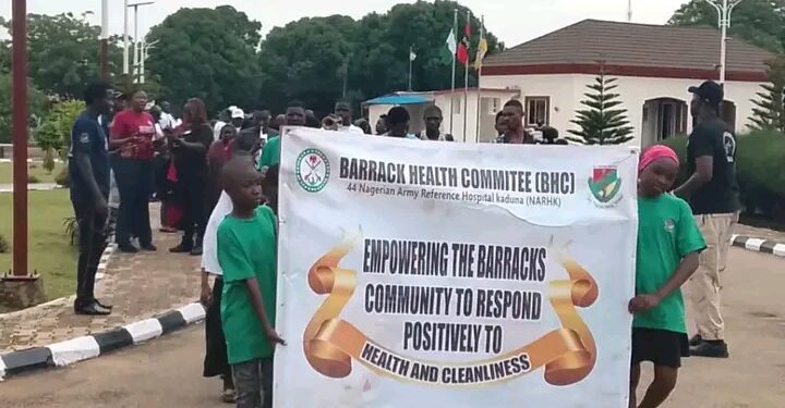 44 Army Reference Hospital Kaduna Urges Barracks Residents to Strengthen Hygiene Against Cholera, Tuberculosis!