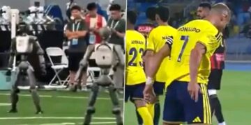Humanoid Robot Don Copy Ronaldo Famous ‘Siuuu’ Celebration for Beijing Games.