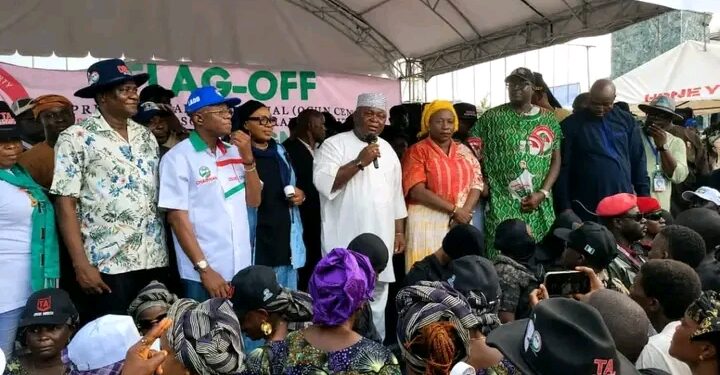 PDP DON START 2027 PRESIDENTIAL AND NATIONAL ASSEMBLY CAMPAIGN FOR OGUN WITH BIG CROWD.