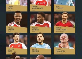 BRUNO FERNANDES, HAALAND, RICE DON LEAD 2026 PFA PREMIER LEAGUE TEAM WEY BEST PLAYERS DEY.