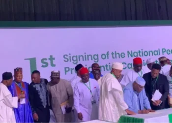 Tinubu, Obi, Atiku's Camp And Other Candidates Sign Peace Accord, Pledge Issue-Based Campaigns