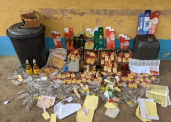 Akwa Ibom Police Arrest 40 Year Old Man, Recover 120 Bottles of Suspected Fake Dry Gin.