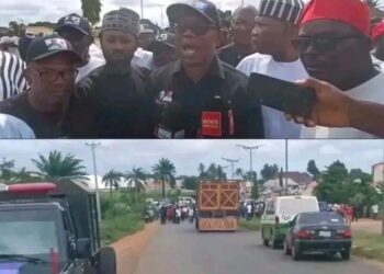 Thugs Block Peter Obi Motorcade for Benue, Force Am make e Turn Back From Yelwata.