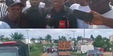 Thugs Block Peter Obi Motorcade for Benue, Force Am make e Turn Back From Yelwata.