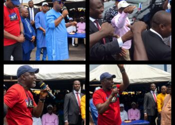 OKPEBHOLO CAMPAIGNS FOR TINUBU AT UWELU MOTOR SPARE PARTS MARKET AS ERIBO MOBILISES TRADERS FOR RENEWED HOPE!