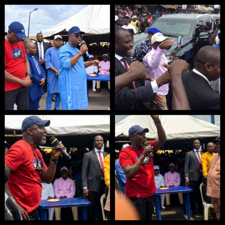 OKPEBHOLO CAMPAIGNS FOR TINUBU AT UWELU MOTOR SPARE PARTS MARKET AS ERIBO MOBILISES TRADERS FOR RENEWED HOPE!
