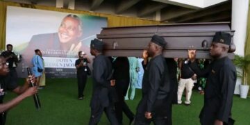 Olu Jacobs’ Funeral: Nollywood Stars Gather to Honour Veteran Actor.