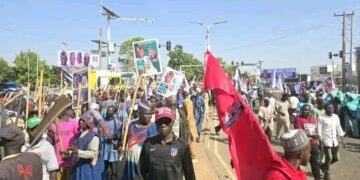 Tinubu’s 2027 Campaign Flag Off Draws APC Supporters to Kaduna Stadium.