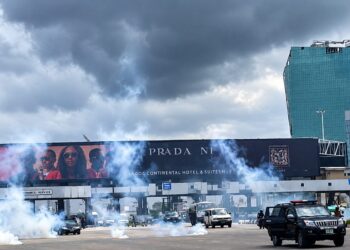 Police Disperse #EndSARS Memorial Participants With Tear Gas.
